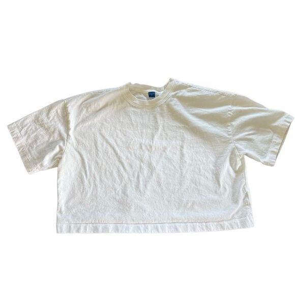 Old Navy Universal Thread Tee Oversized Crop Boxy Tees White Medium - Picture 1 of 8